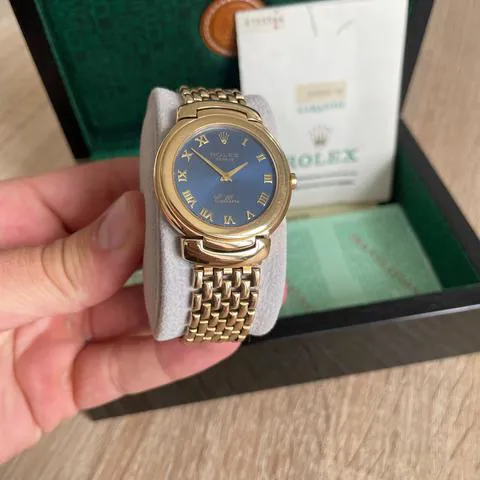 Rolex Cellini 6622 34mm Yellow gold Blue 1