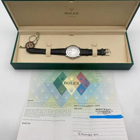 Rolex Cellini Cellinium 5241 38mm Platinum Turquoise 15