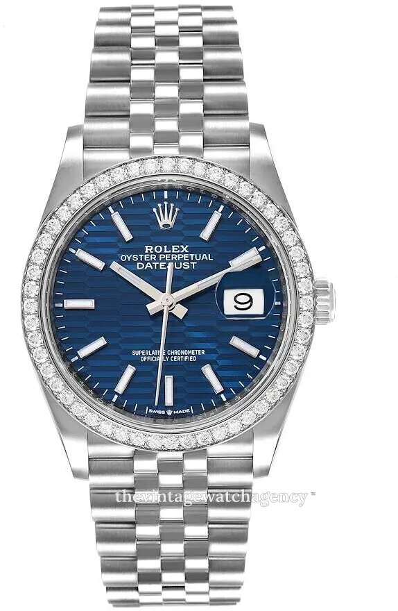 Rolex Datejust 126284RBR-0041 36mm White gold and Oystersteel Blue