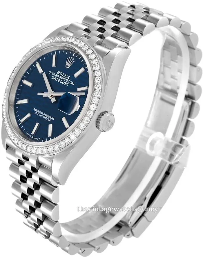 Rolex Datejust 126284RBR-0041 36mm White gold and Oystersteel Blue 1