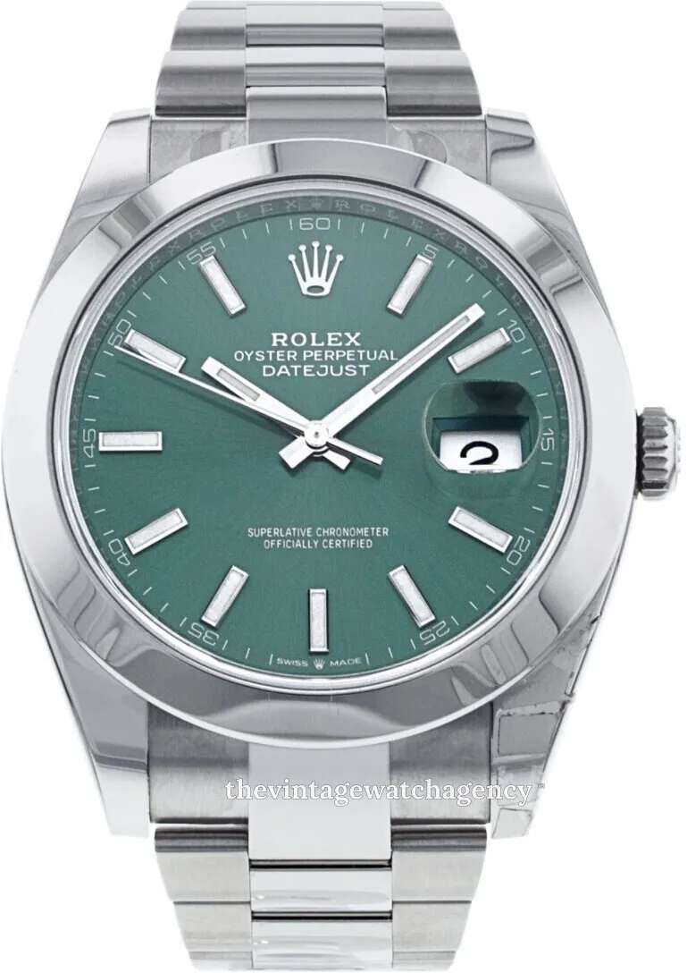 Rolex Datejust 126300-0019 41mm Oystersteel Green