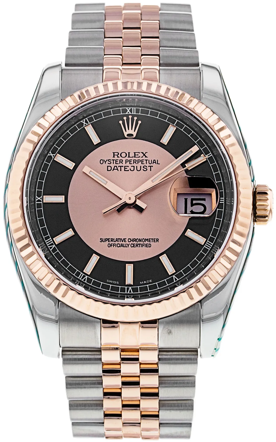 Rolex Datejust 36 116231 36mm Rose gold and Stainless steel Rose gold and Black