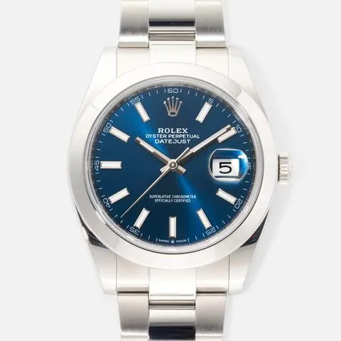 Rolex Datejust 41 126300-0001 41mm Oystersteel Blue