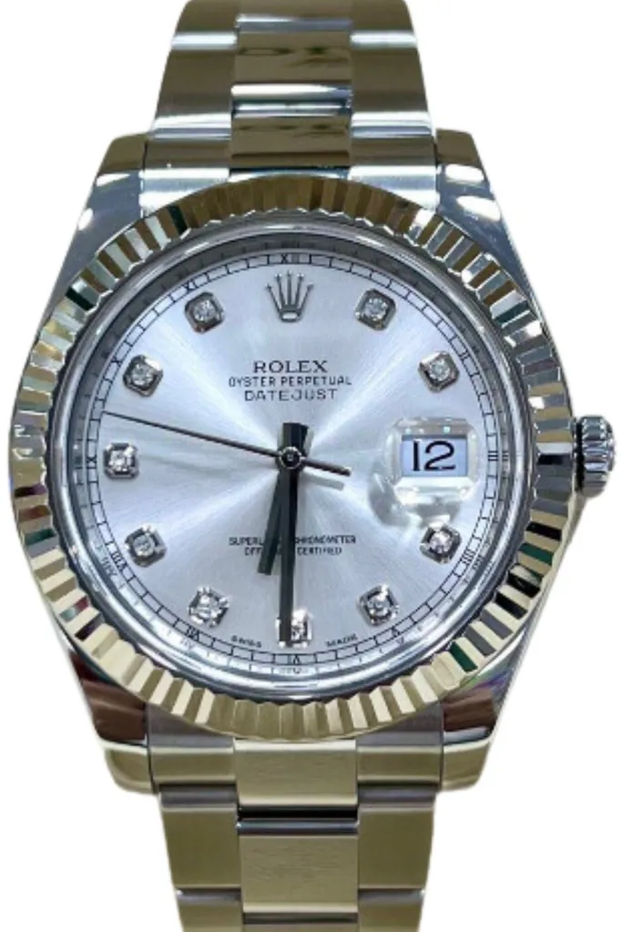 Rolex Datejust 116334/426VS315 41mm White gold and Stainless steel Silver