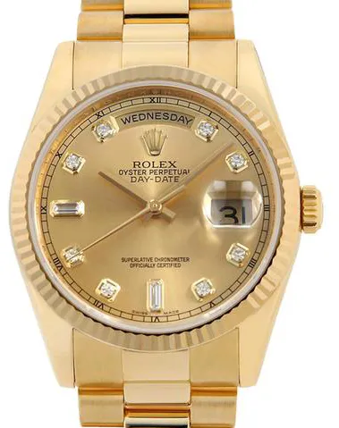 Rolex Day-Date 36 118238A 36mm Yellow gold Champagne