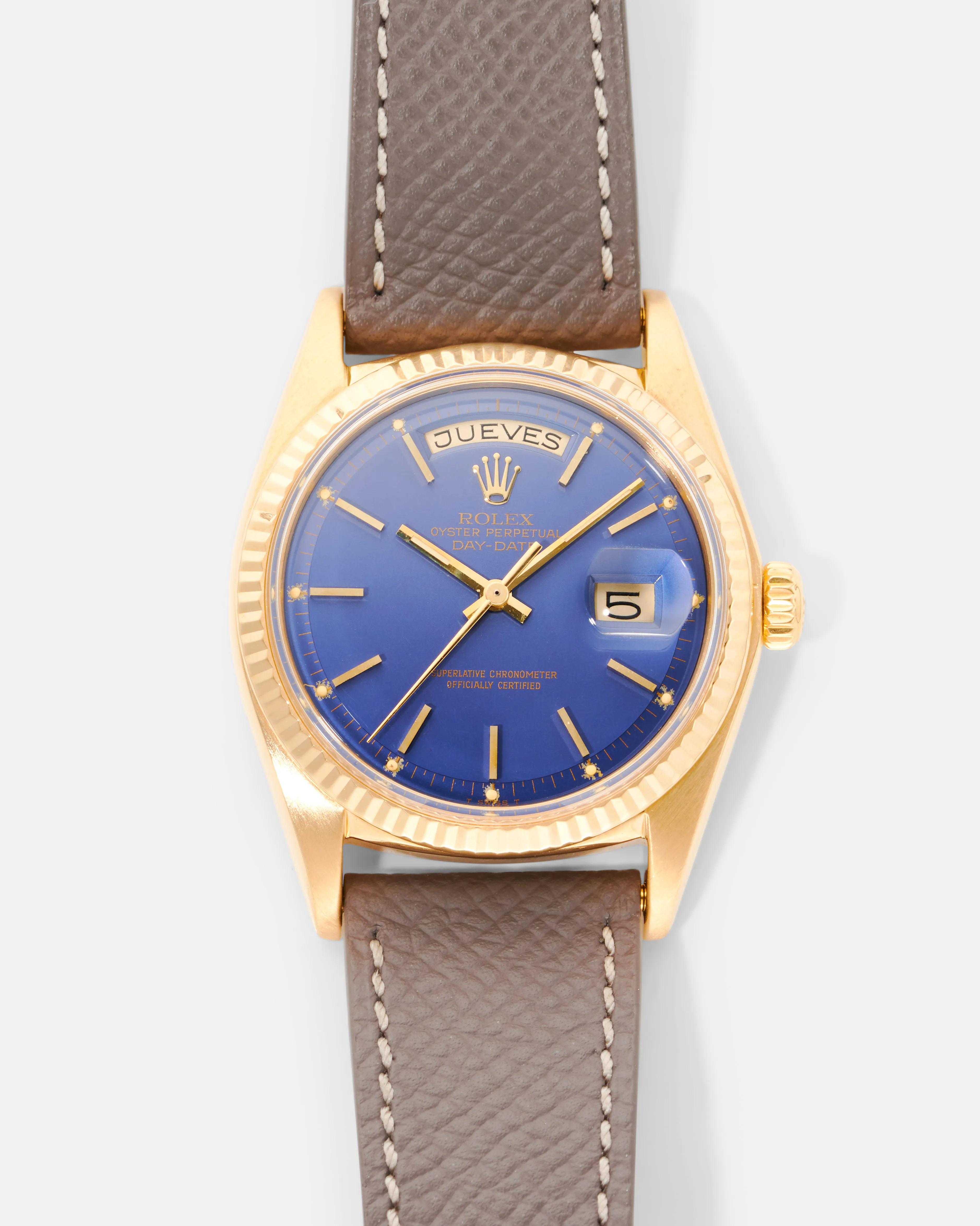 Rolex Day-Date 36 1803 36mm Yellow gold Blue