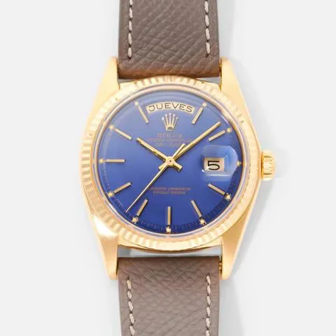 Rolex Day-Date 36 1803 36mm Yellow gold Blue