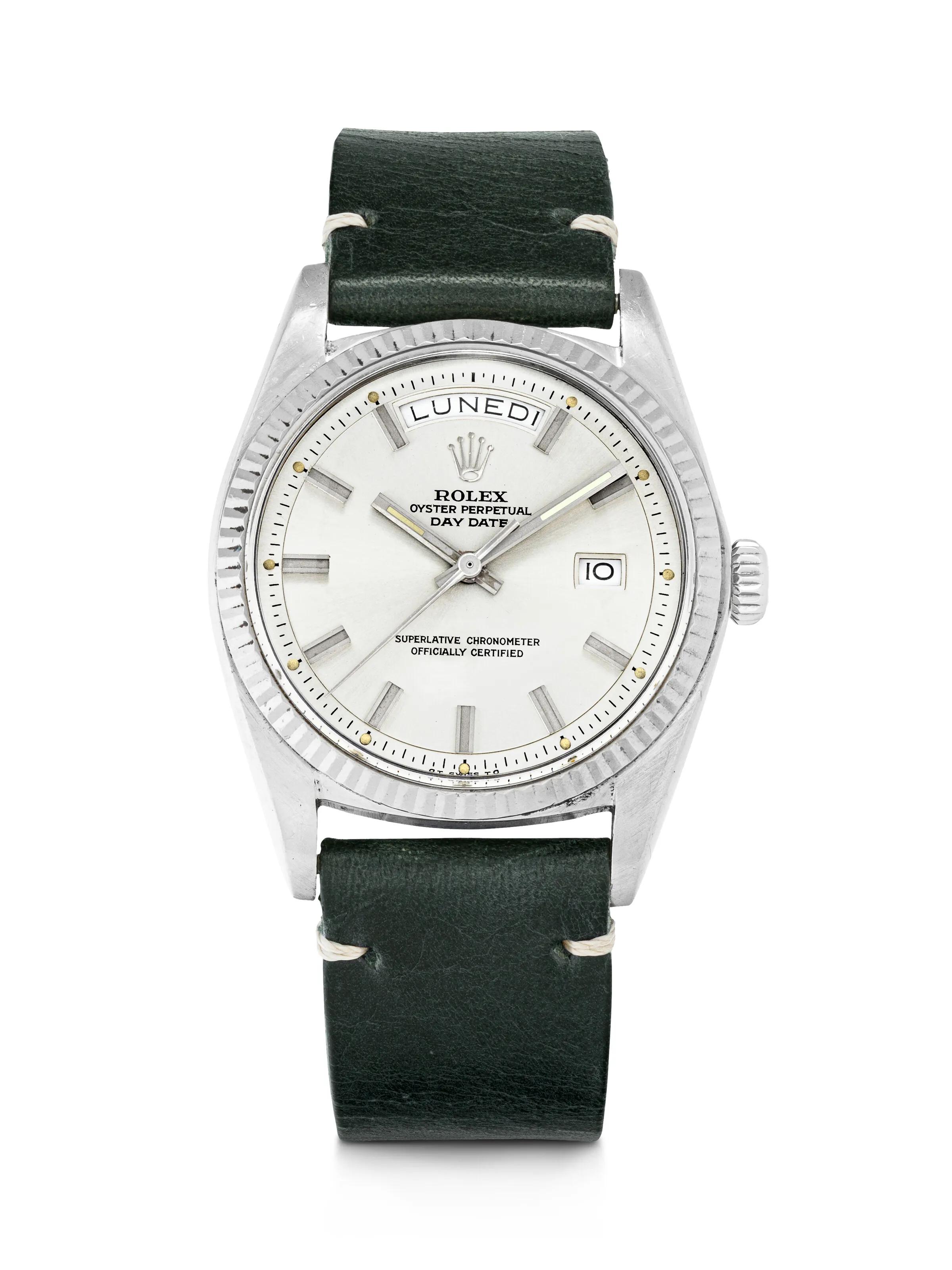 Rolex Day-Date 36 1803 36mm 18k white gold Silvered