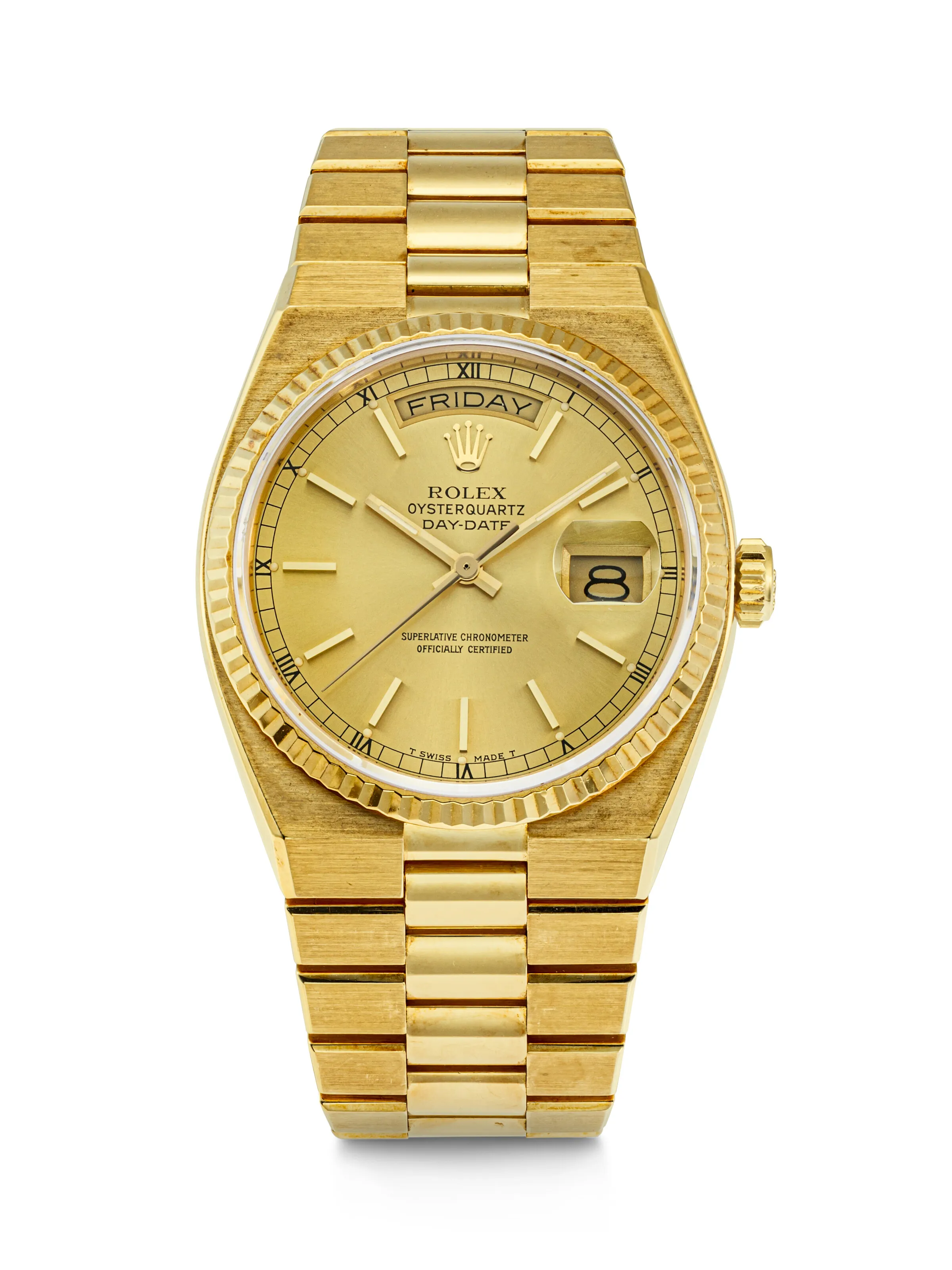 Rolex Day-Date Oysterquartz 19018 36mm Yellow gold Golden