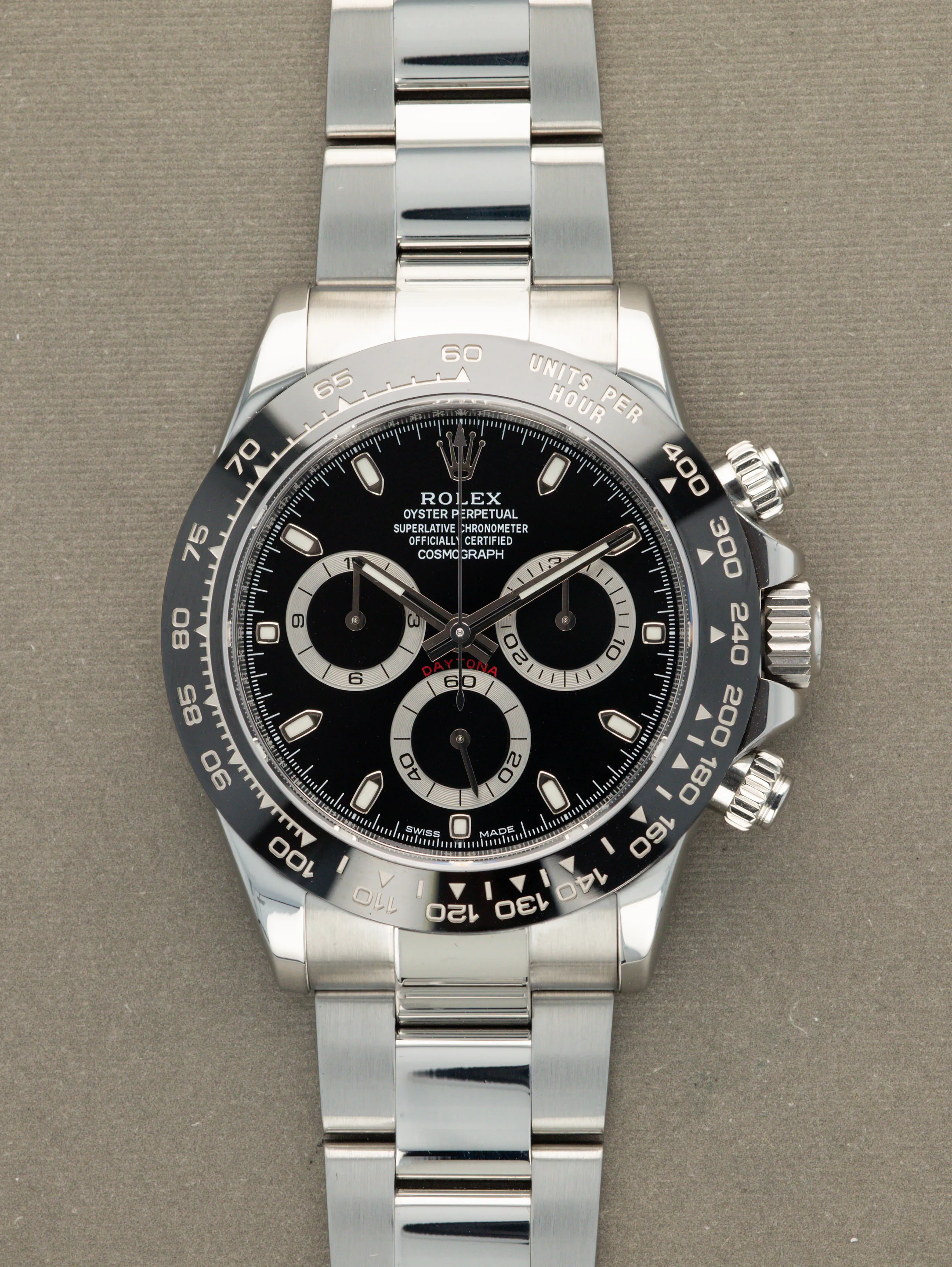 Rolex Daytona 116500 40mm Stainless steel Black