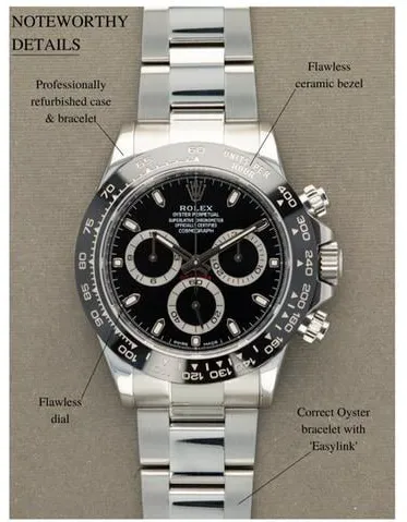 Rolex Daytona 116500LN 40mm Stainless steel Black 2