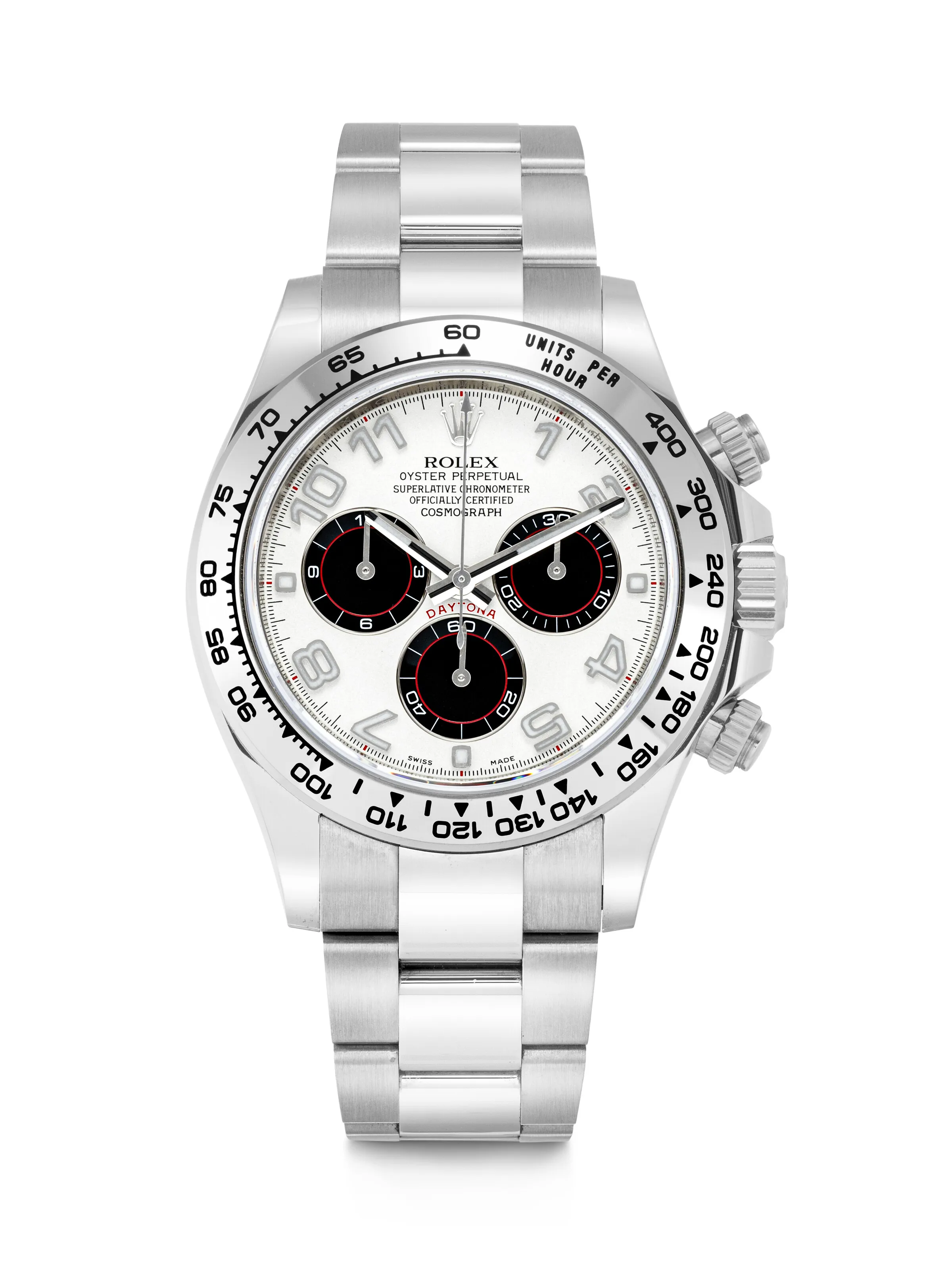 Rolex Daytona 116509 40mm 18k white gold Black and Silvered