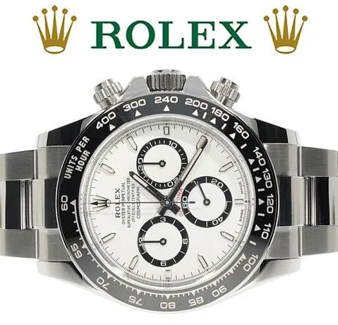 Rolex Daytona 126500LN 40mm Stainless steel White