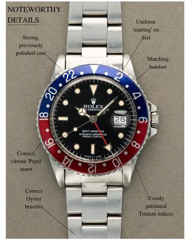 Rolex GMT-Master 16750 40mm Stainless steel Black 2