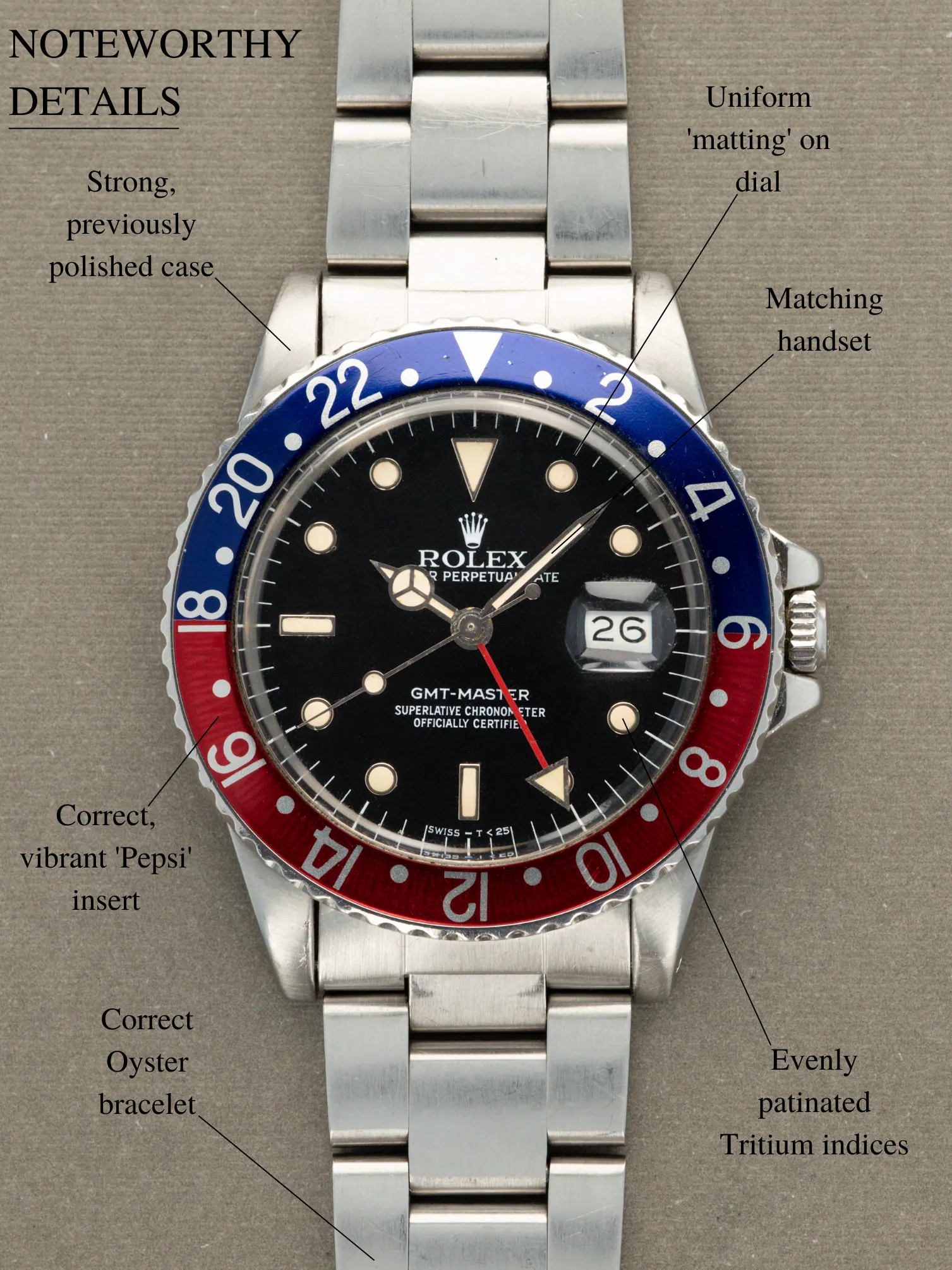 Rolex GMT-Master 16750 40mm Stainless steel Black 3