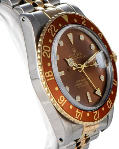 Rolex GMT-Master 16753 40mm Yellow gold and Stainless steel Brown 2