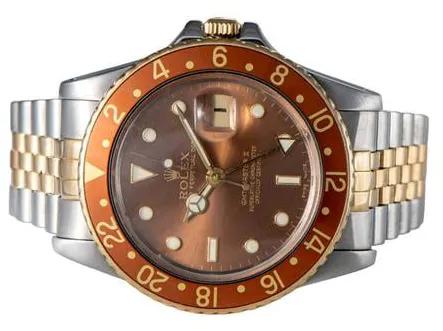 Rolex GMT-Master 16753 40mm Yellow gold and Stainless steel Brown 3