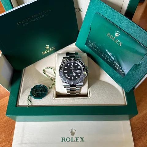 Rolex GMT-Master II 126710GRNR 40mm Stainless steel Black