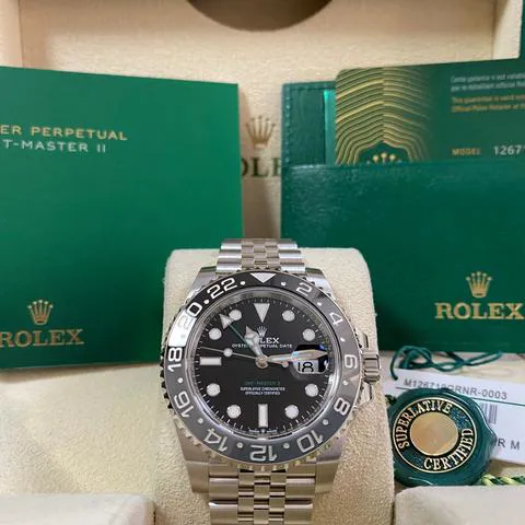 Rolex GMT-Master II 126710GRNR 40mm Stainless steel Black