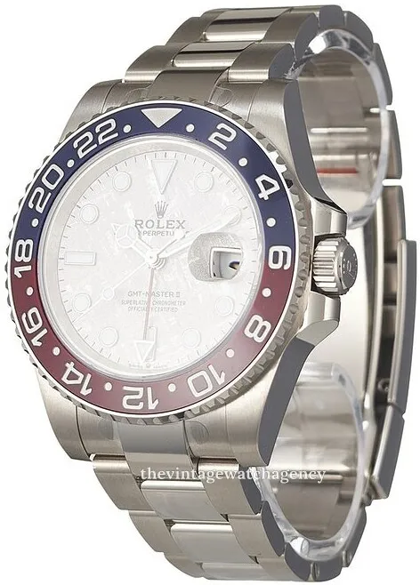 Rolex GMT-Master II 126719BLRO-0002 40mm 18k white gold Silver 1