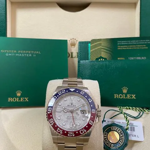 Rolex GMT-Master II 126719BLRO 40mm White gold Gray