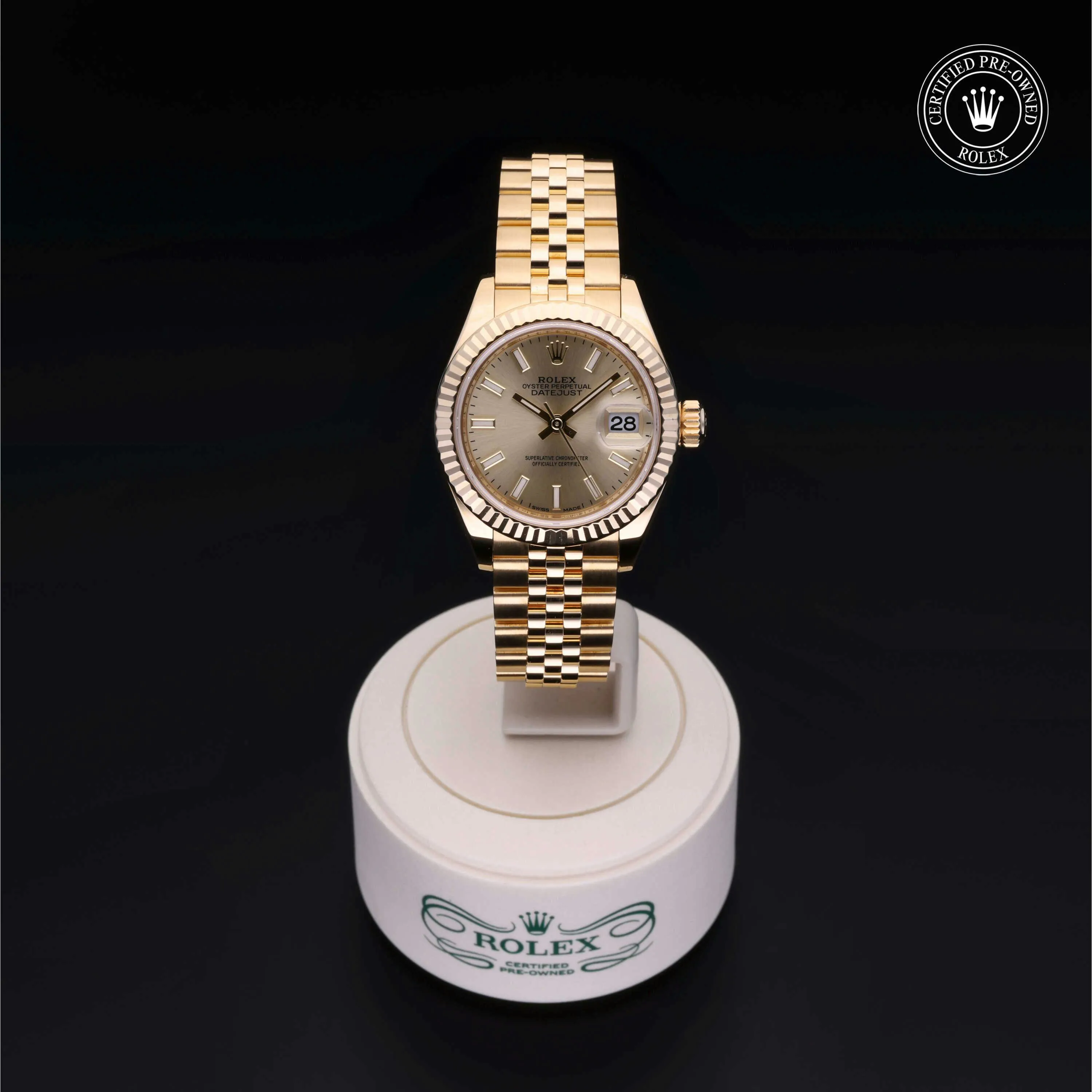 Rolex Lady-Datejust 279178-0003 28mm 18k yellow gold Champagne 1