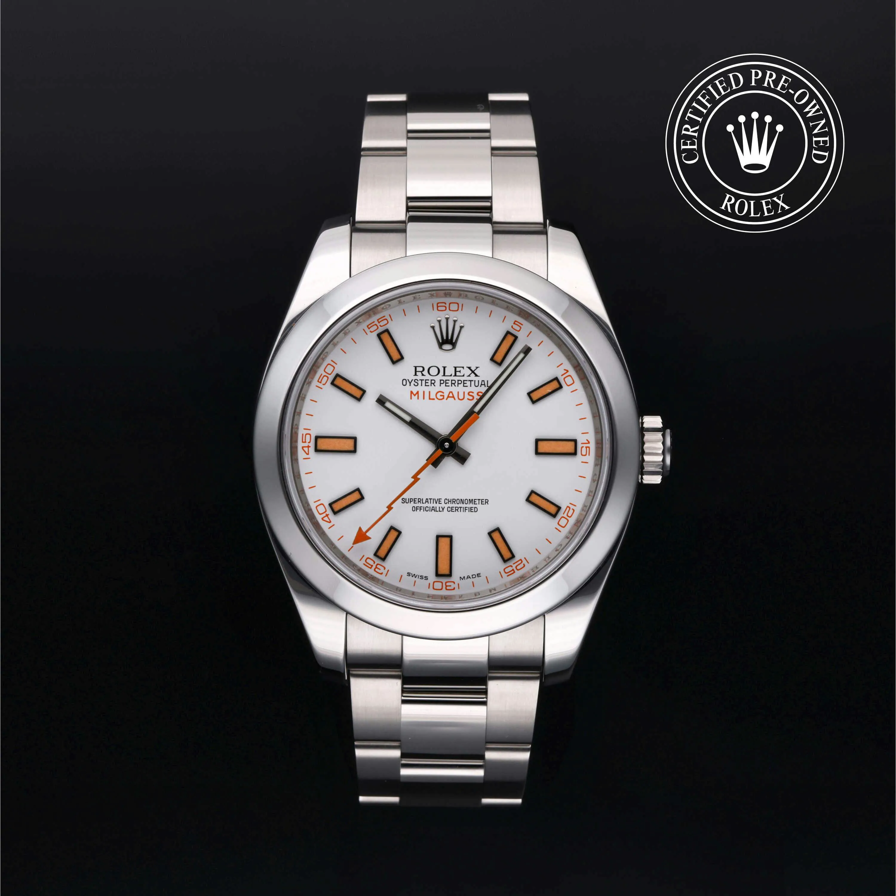 Rolex Milgauss 116400-0002 40mm Stainless steel White