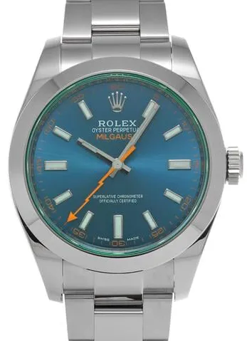 Rolex Milgauss 116400GV 40mm Stainless steel Blue