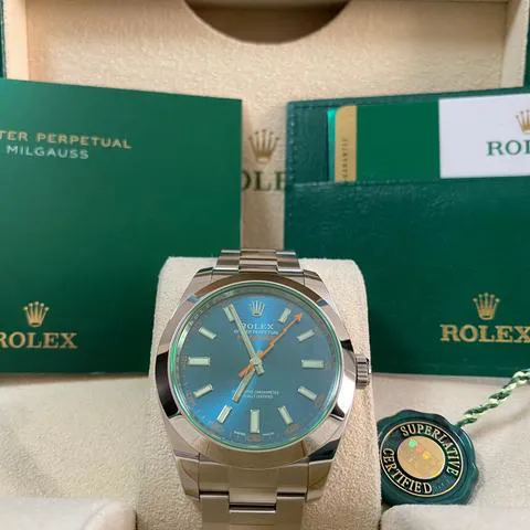 Rolex Milgauss 116400GV 40mm Stainless steel Blue