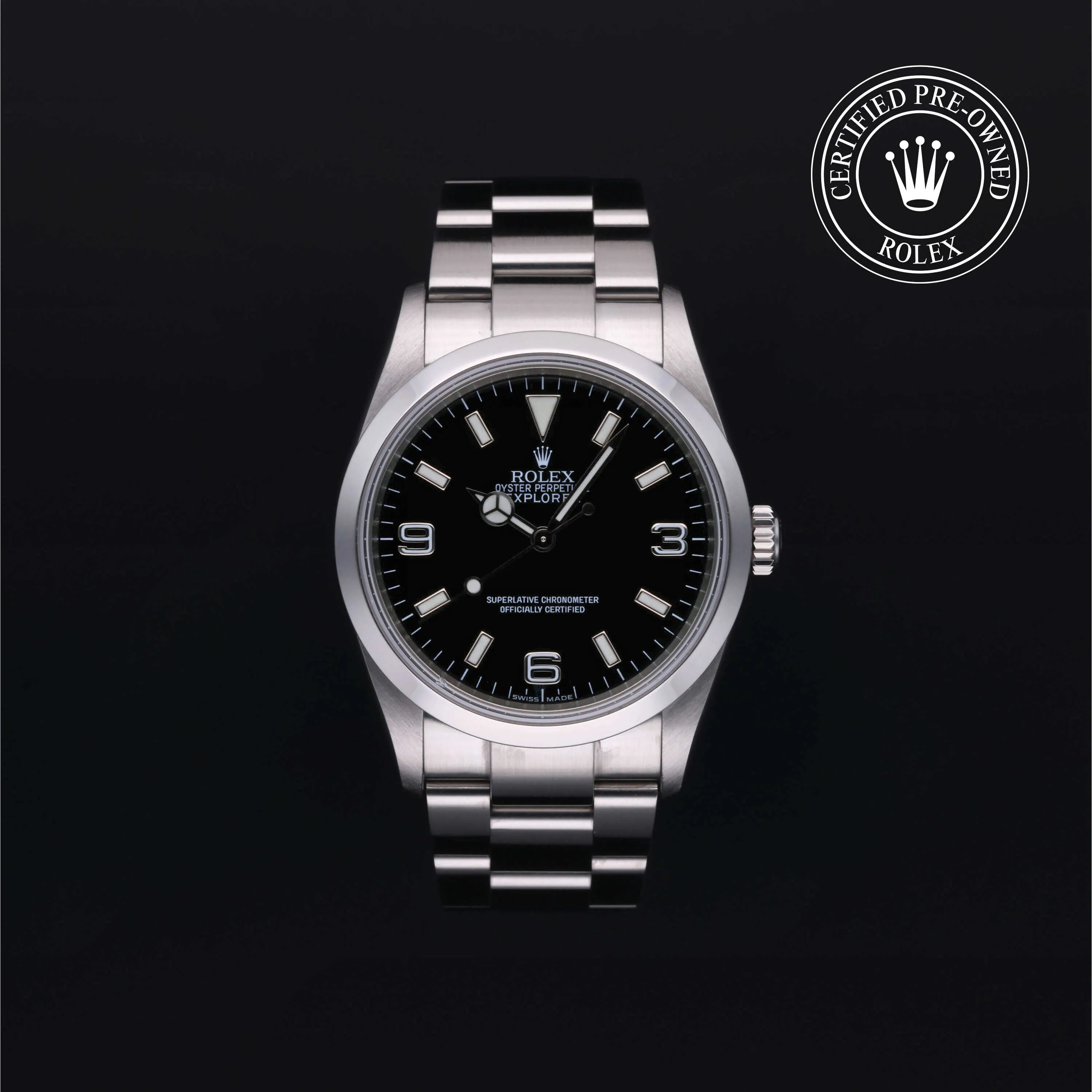 Rolex Oyster Perpetual Explorer 114270-0002 36mm Oystersteel Black