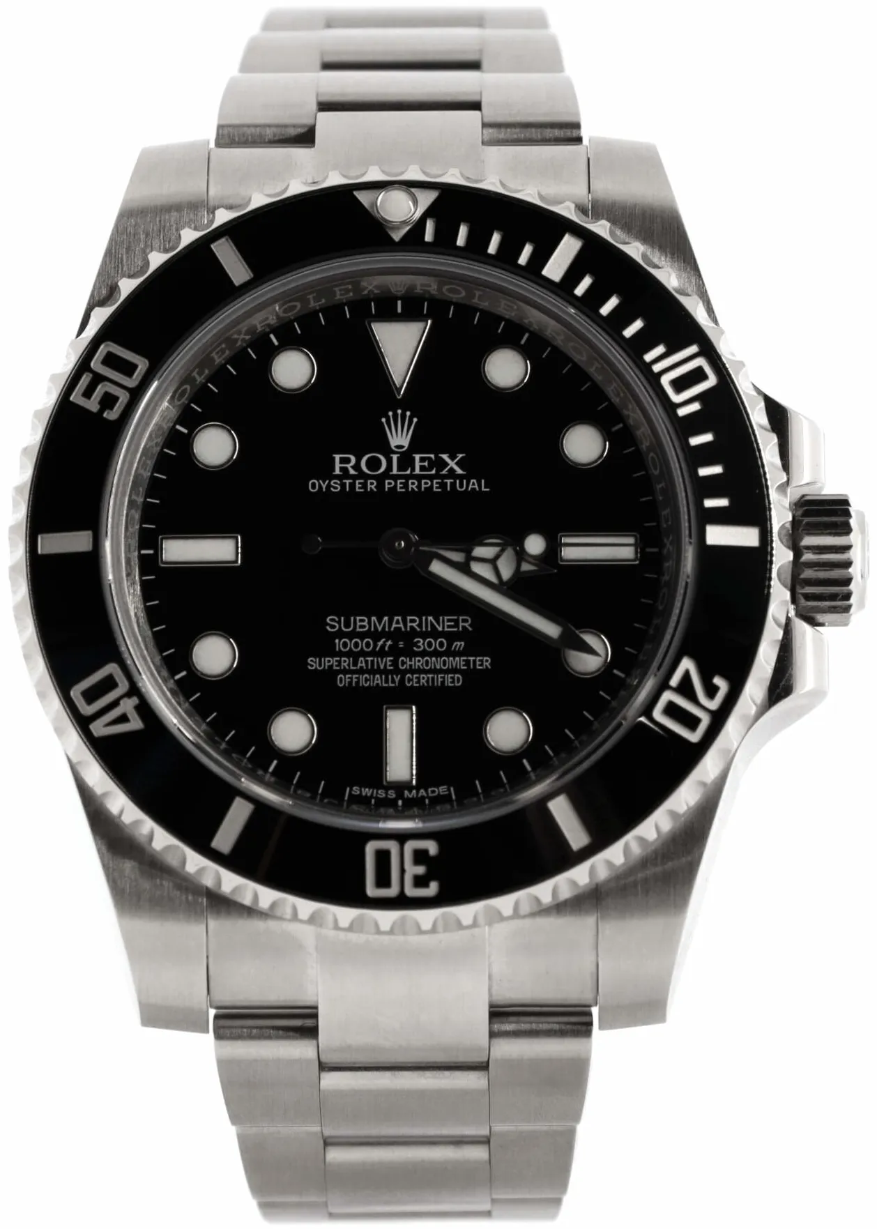 Rolex Submariner 114060 40mm Stainless steel Black