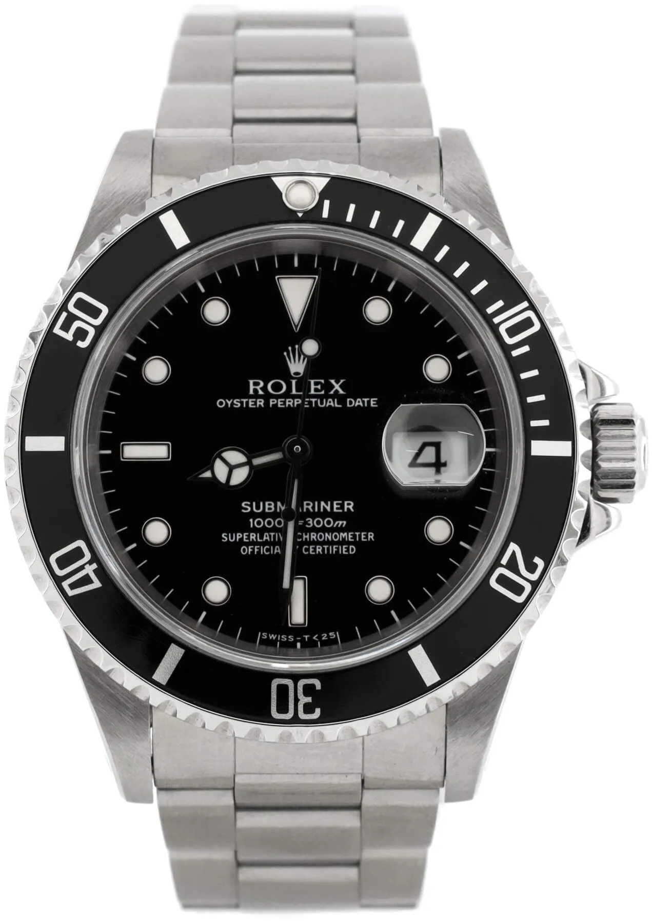 Rolex Submariner 16610 40mm Stainless steel Black