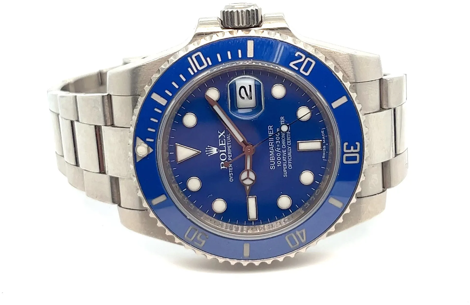 Rolex Submariner 116619LB 0mm White gold Blue