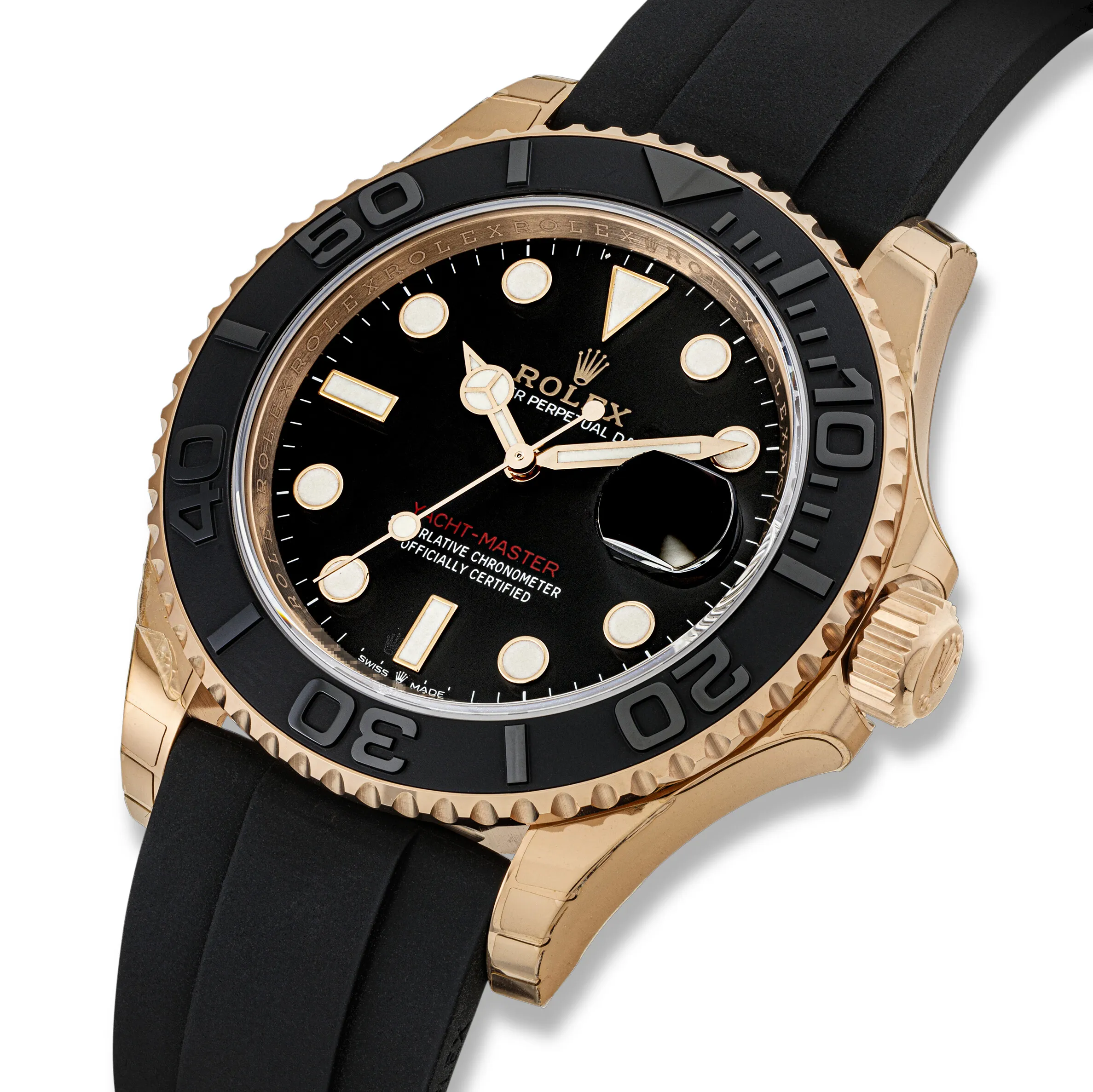 Rolex Yacht-Master 40 126655 40mm 18K pink gold Black