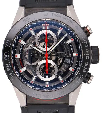 TAG Heuer Carrera Calibre HEUER 01 CAR2A1Z 45mm Stainless steel Black