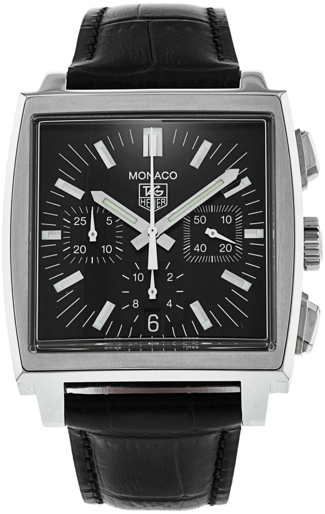 TAG Heuer Monaco CW2111.FC6177 38mm Stainless steel Black