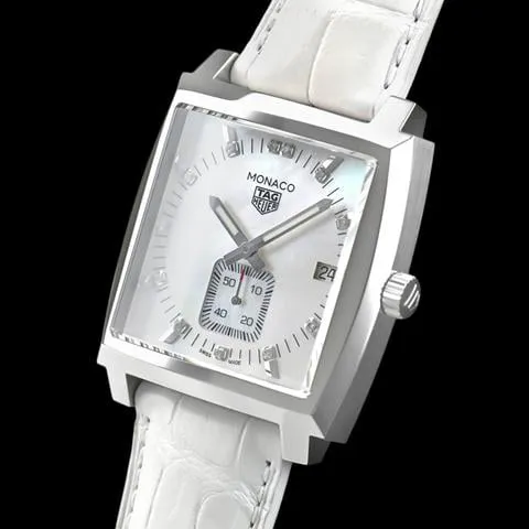 TAG Heuer Monaco WAW131B.FC6247 37mm Stainless steel Mother-of-pearl