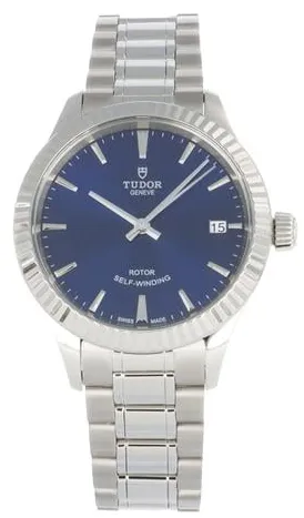 Tudor Style 12310-0013 38mm Stainless steel Blue