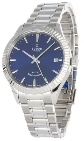 Tudor Style 12310-0013 38mm Stainless steel Blue 1