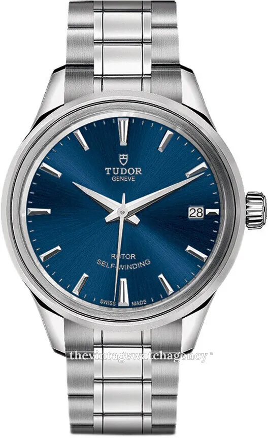 Tudor Style M12300-0009 34mm Stainless steel Blue