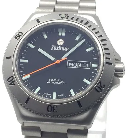 Tutima 677-01 43mm Stainless steel Black