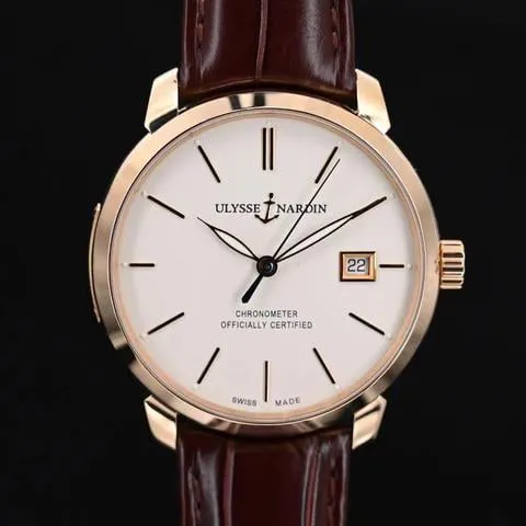 Ulysse Nardin San Marco 8156-111-2/91 40mm Rose gold Beige