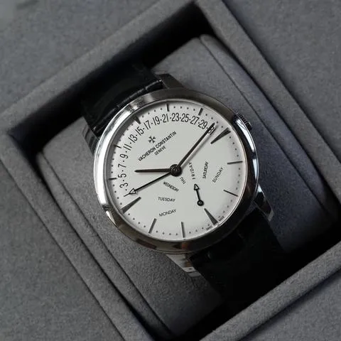 Vacheron Constantin Patrimony 86020/000G-9508 42.5mm White gold Silver 4