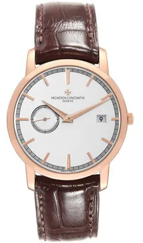 Vacheron Constantin Traditionnelle 87172/000R-9302 38mm Rose gold Silver 2