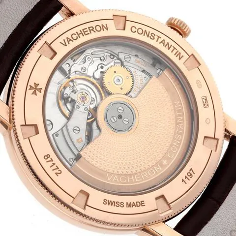 Vacheron Constantin Traditionnelle 87172/000R-9302 38mm Rose gold Silver 5