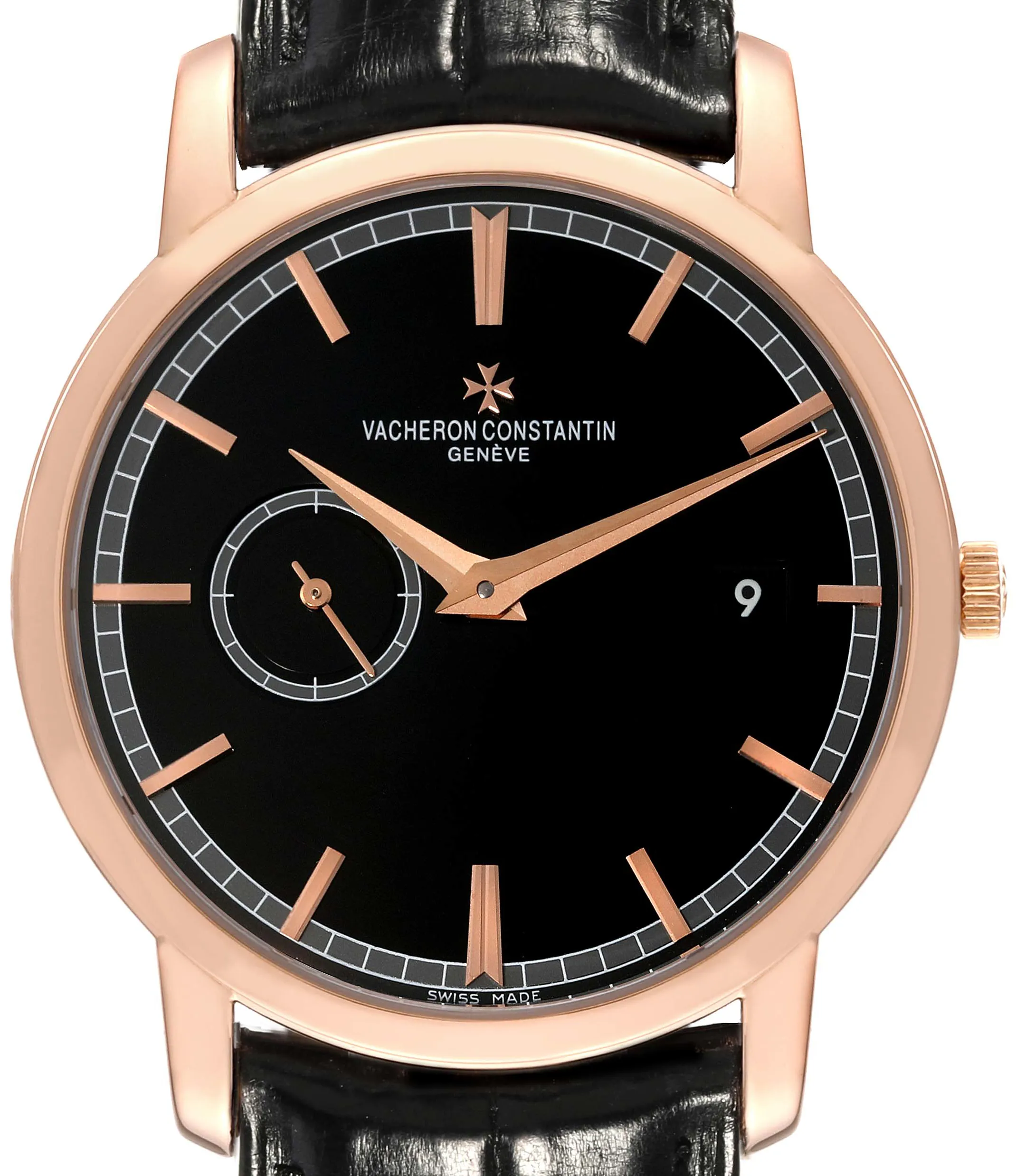 Vacheron Constantin Traditionnelle 87172/000R 38mm Rose gold and 18k rose gold Black