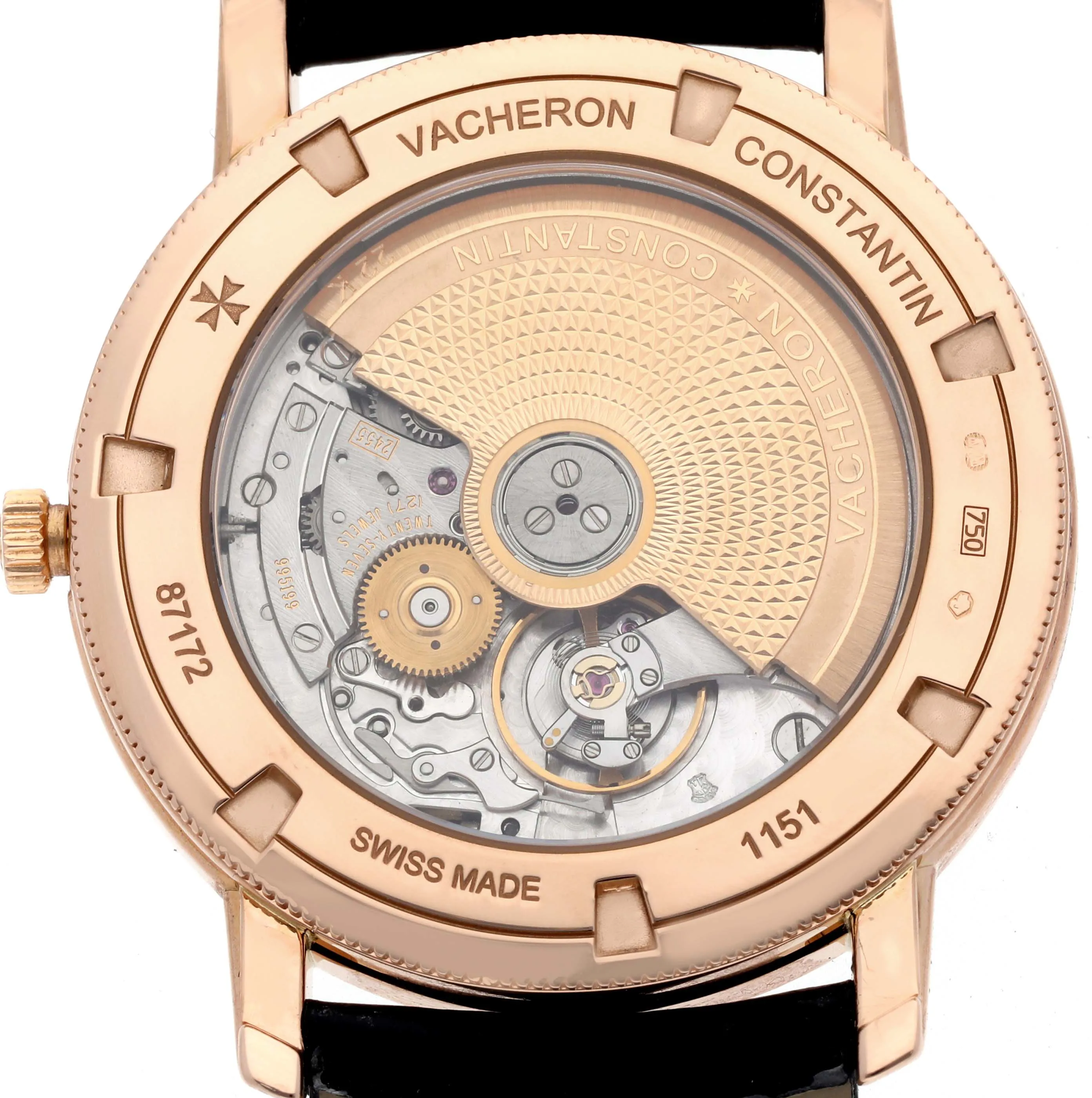 Vacheron Constantin Traditionnelle 87172/000R 38mm Rose gold and 18k rose gold Black 5