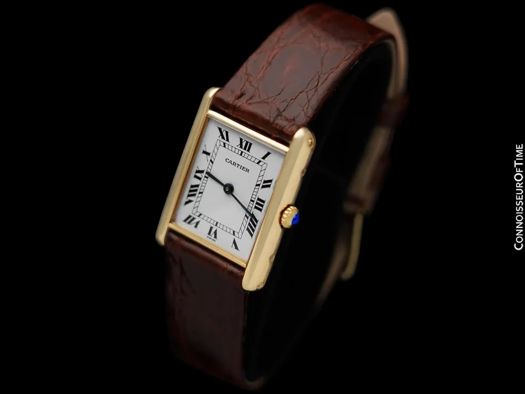 Cartier Tank Louis 23.5mm Yellow gold White 2