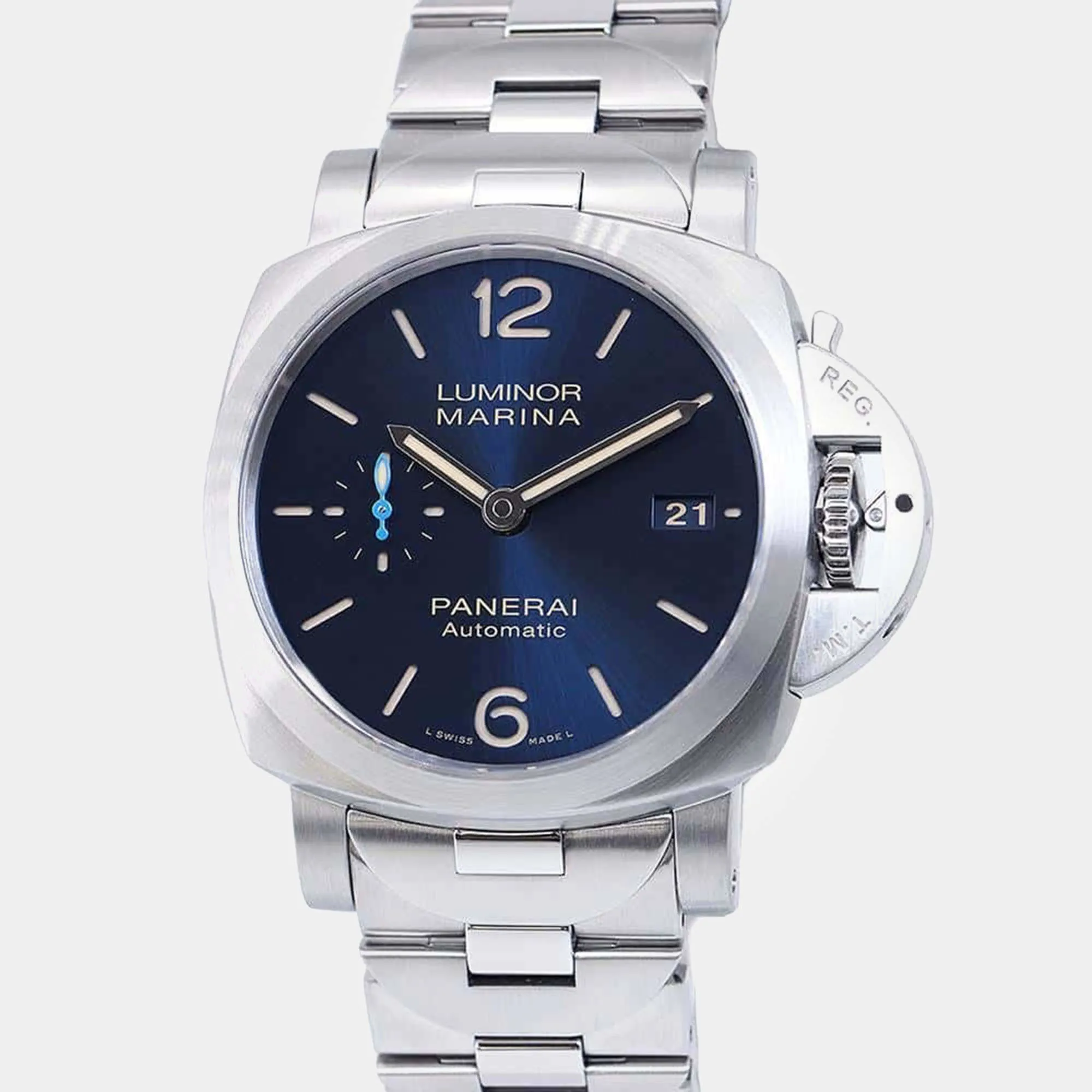 Panerai Luminor 1950 PAM 01028 42mm Stainless steel Blue