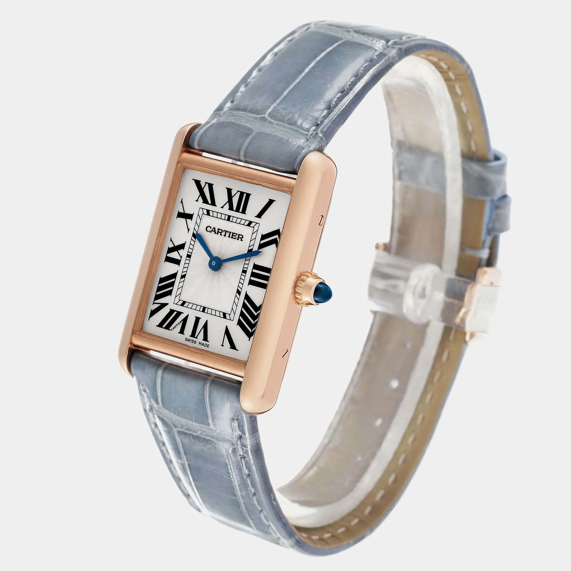 Cartier Tank Louis 25.4mm Rose gold and 18k rose gold 4